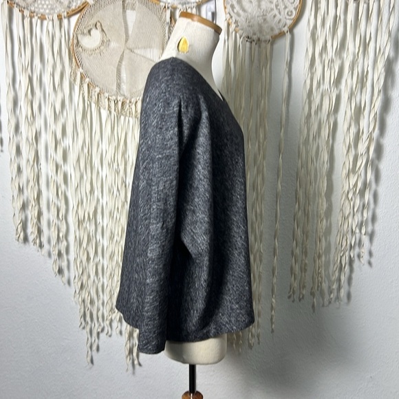 Eileen Fisher Organic Cotton and Wool Blend Dolman Sleeve Top Size XL - Picture 5 of 9